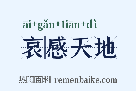 哀感天地是什么意思的图片